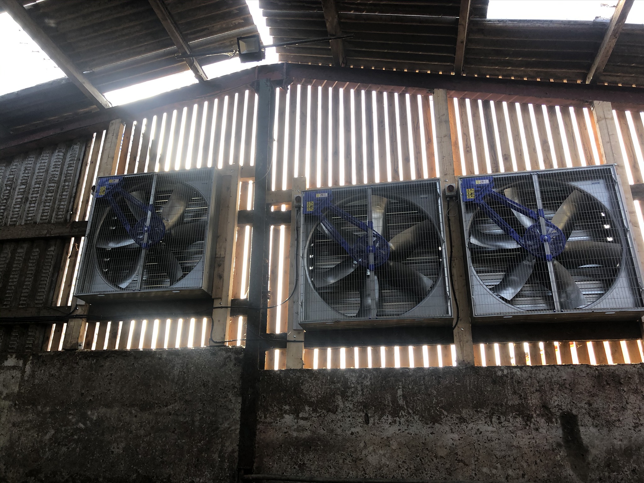 3 ventilation fans